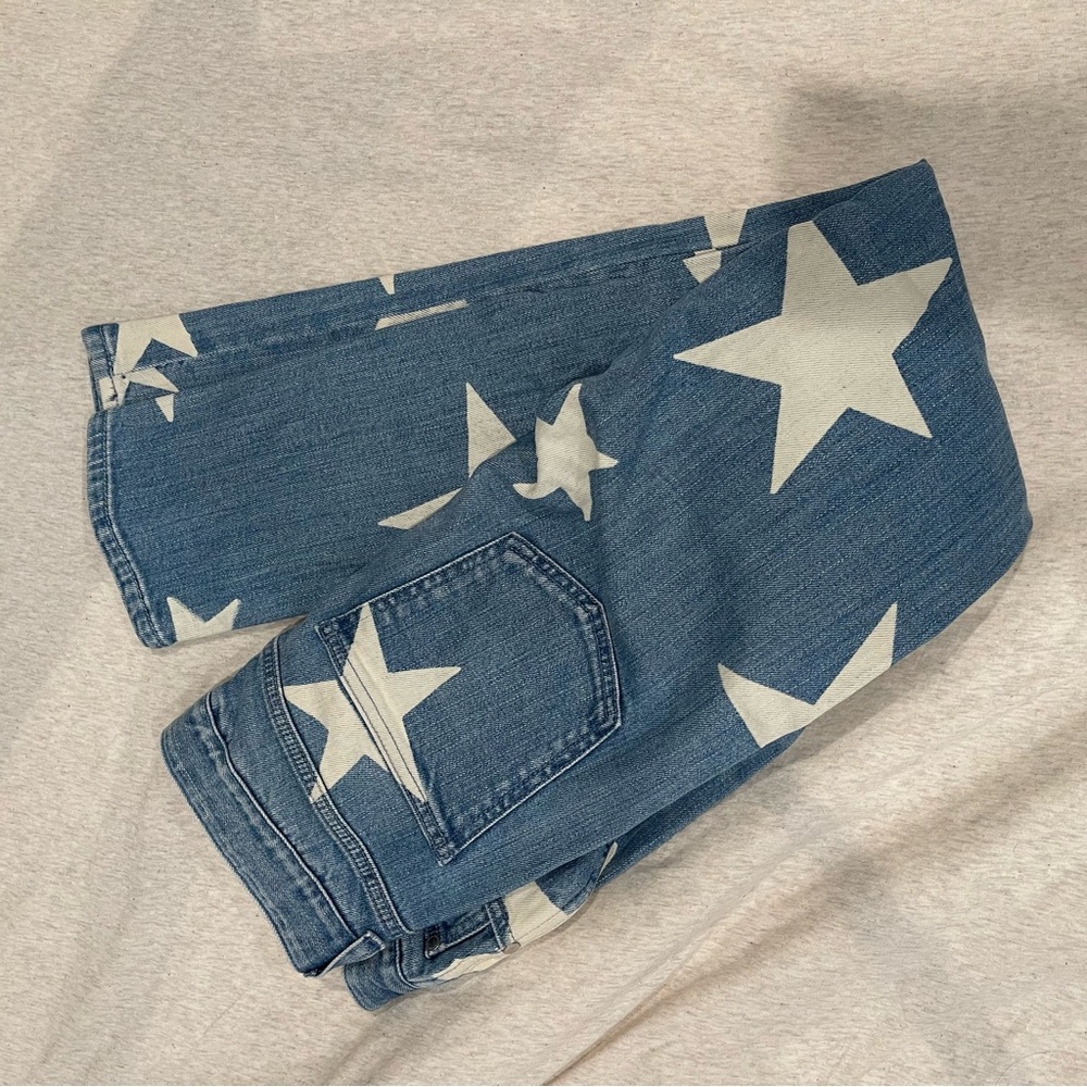 Stella McCartney Star Print Skinny Jeans Light Wash IT 38 / US 24 - Picture 3 of 7